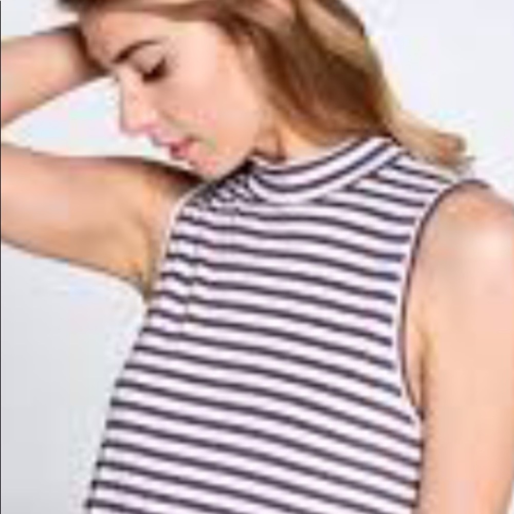 BILLABONG STRIPED CROP TANK TOP/ L
